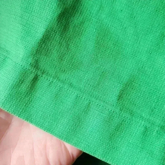 Vtg Polo Ralph Lauren linen blend short sleeve shirt Kelly Green Sz L - Picture 12 of 13